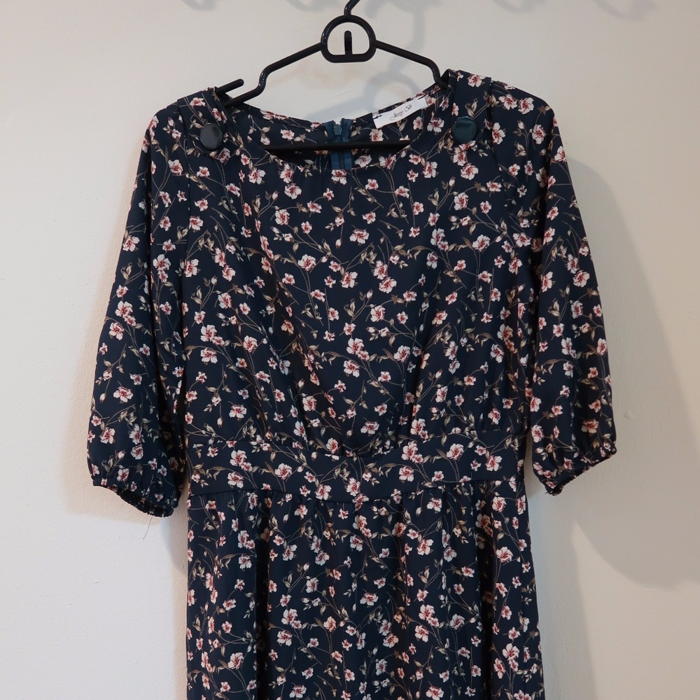 Floral A-Line Dress